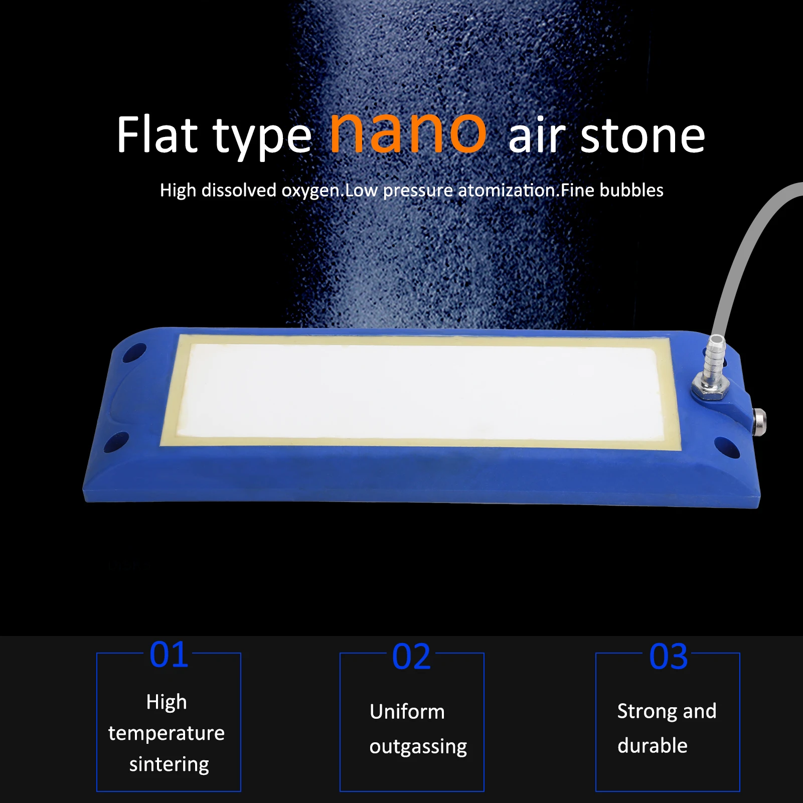 Aquarium Aeration Diffuser Bubble Diffuser Bar Fish Micro Bubble Oxygen Diffuser Aquarium Dual Interface Stone Bar