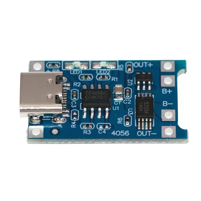 1A 18650 Lithium Battery Protection Board Type-c/Micro/Mini USB Charging Module TP4056 With Protection One Plate Module