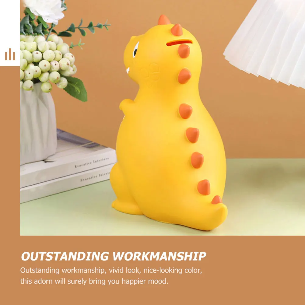 

Piggy Banks for Small Dinosaur Dinosaurs Money Yellow Plastic Savings