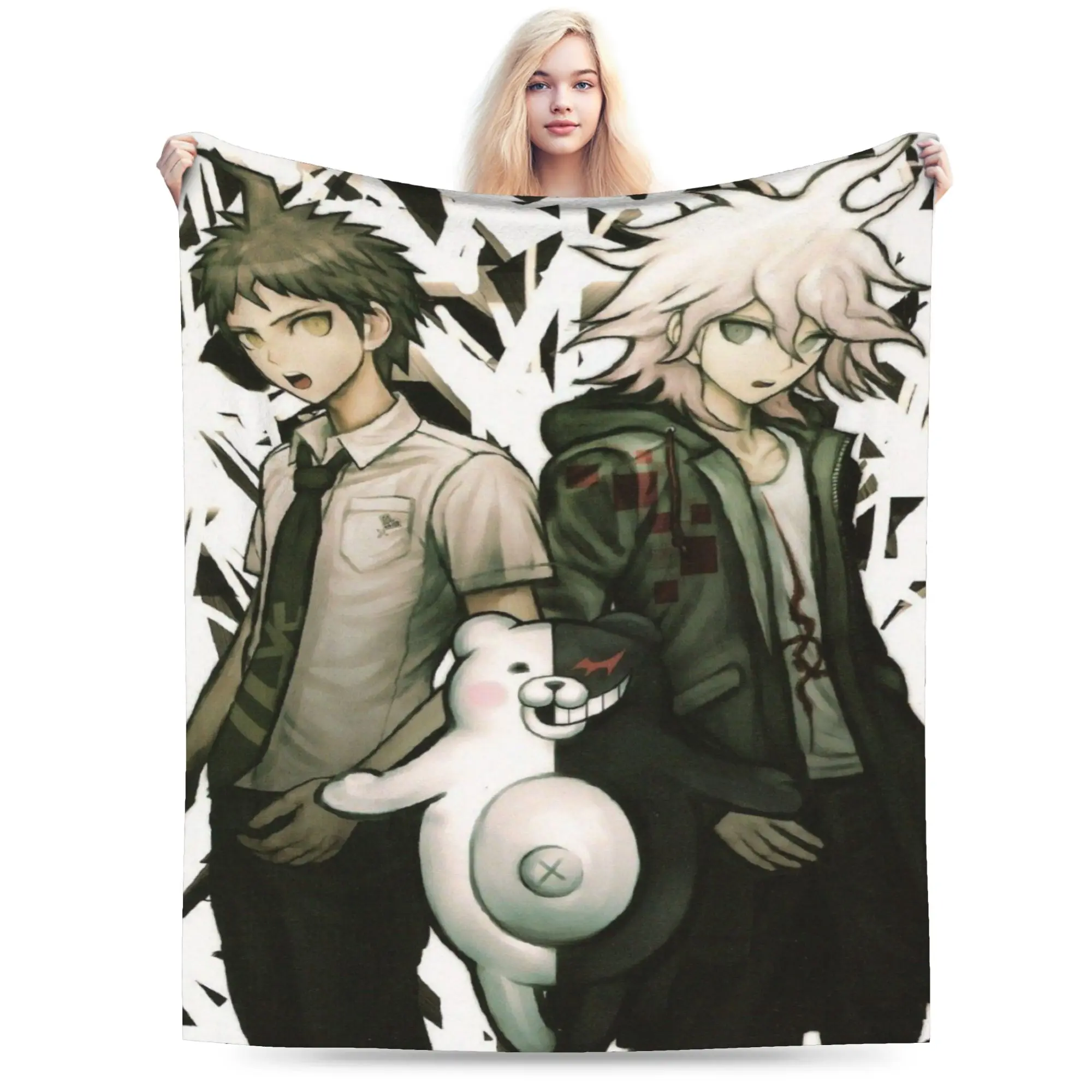 Relax Nagito Komaeda The Ultimate Blanket Merch Sofa Decorative  Throws And Blankets Lightweight Thin Fleece for Bedroom
