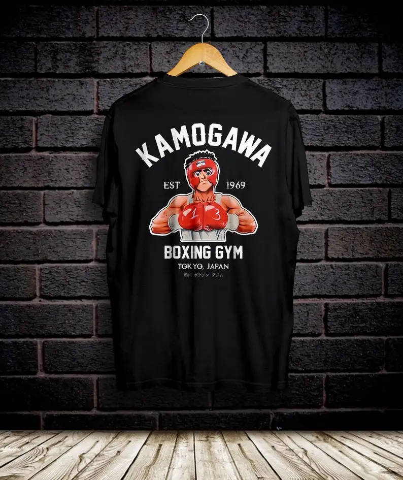 Hajime No Ippo Anime T-shirt Kamogawa Boxing Gym Ippo Makunouchi Kbg Sport Woman Man Gift Graphic T Shirts Streetwear