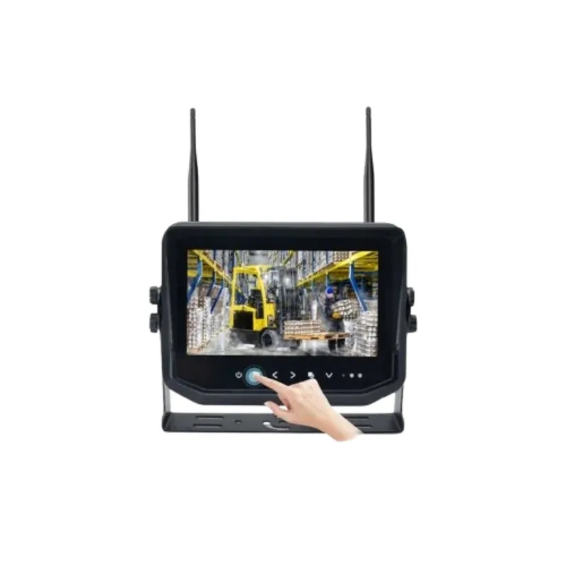 2.4G Wireless Laser Positioning AHD Forklift Camera System 1080P Monitor Waterproof Reverse Camera Kit Reversing Monitor