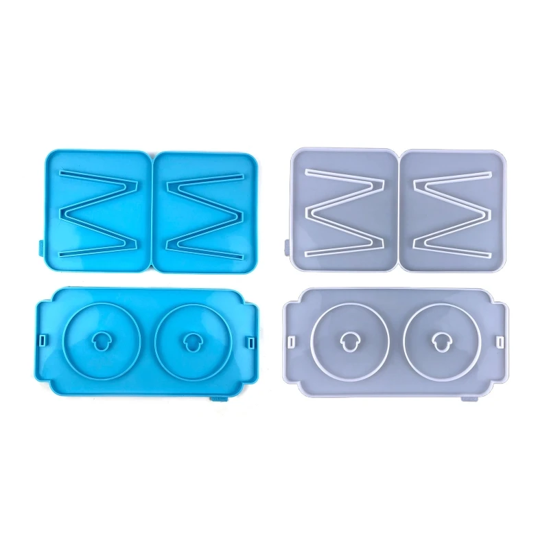 Dog 15° Tilted Raised Feeding Dishes Mold Water Bowl Stand Feeder Set