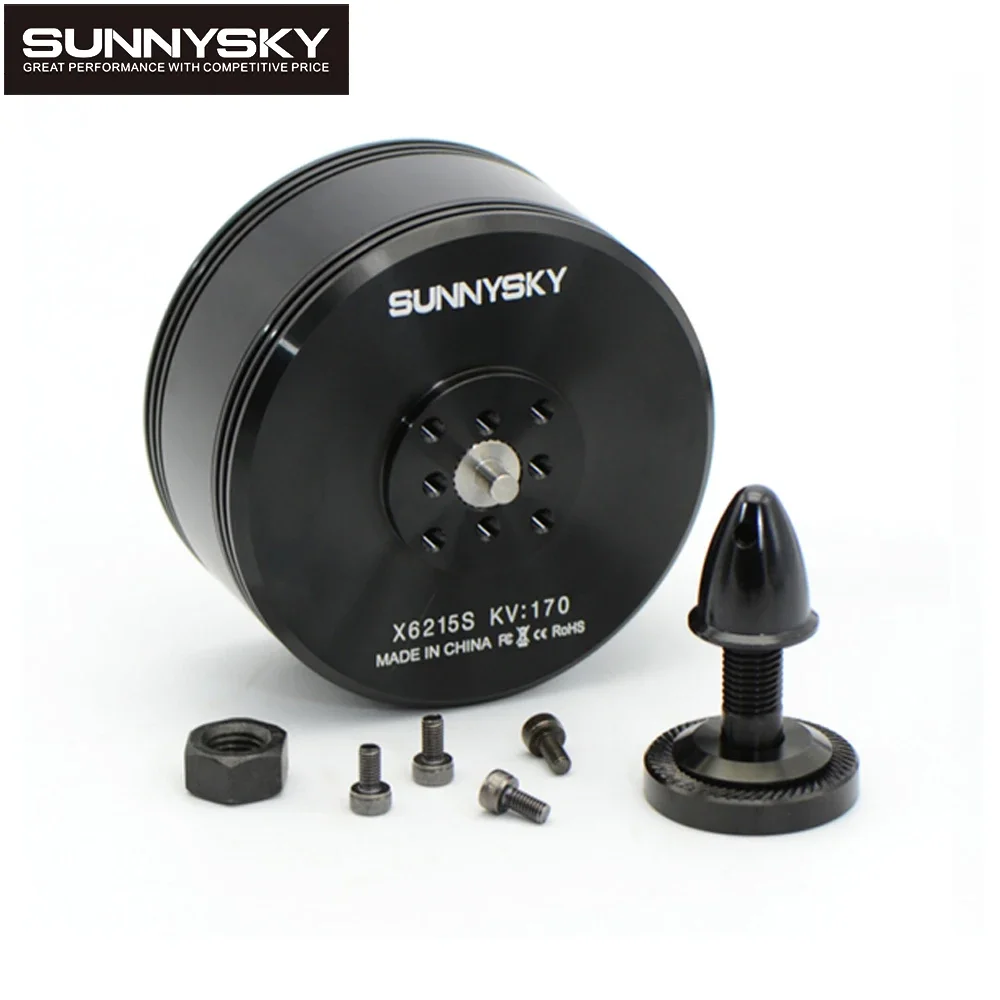 RoRuSSunnySky X6215S KV170 KV210 12S/ KV350 6S 4mm Shaft XS-Series Brushless Motor For RC Multirotor Plant Protection Machine UA