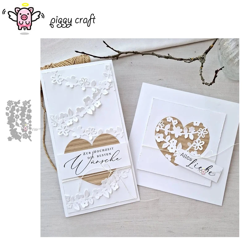 Piggy Craft металлические штампы для резки, форма для изготовления цветочных кластеров, полоска для скрапбукинга, нож для рукоделия, форма, лезвие, трафареты, штампы