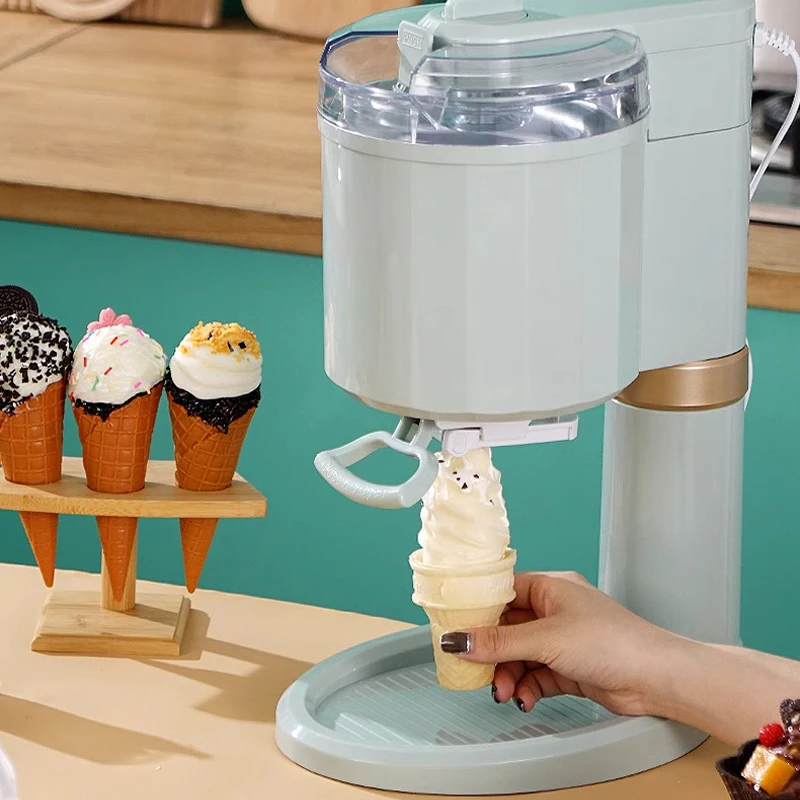 Fully automatic ice cream machine, home small children DIY homemade cone machine, ice cream machine, mini ice cream machine