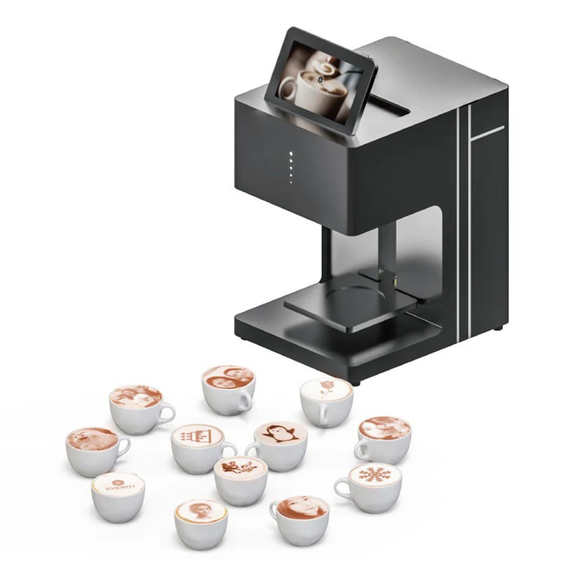 Hot Selling Chocolate 4 Cups Digital Edible Ink 3d Food Printer Latte Art Cappuccino Foam Coffee Printing Machine