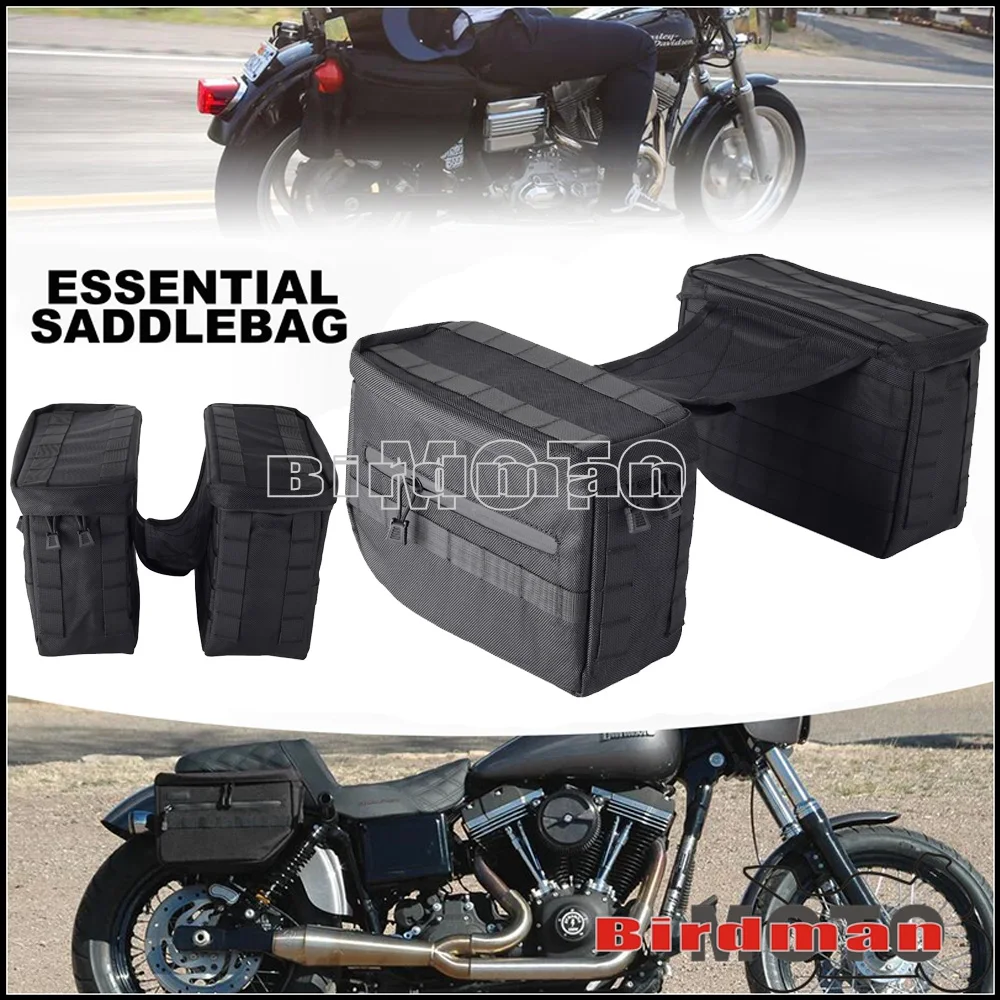 Uniwersalny motocykl 1680D balistyczny Nylon przechowywania torba podróżna sakwa w/uchwyty montażowe dla miękka końcówka Harley Dyna Sportster