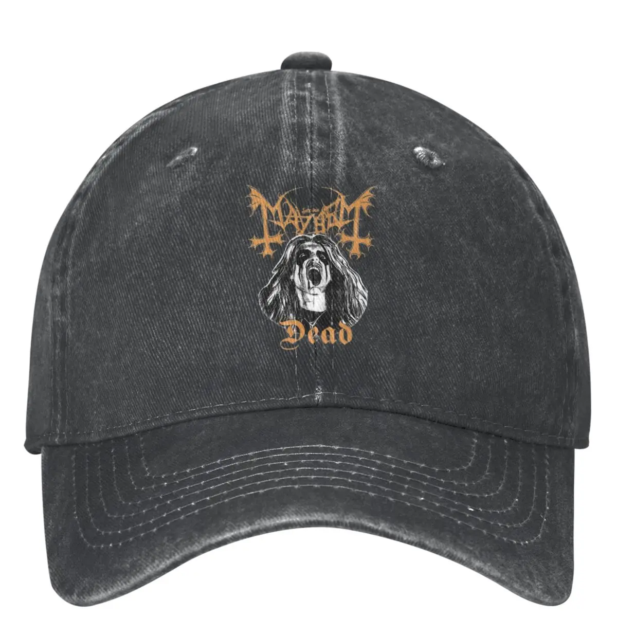 Mayhem Dead Rock Band Outfit Unisex Baseball Caps Distressed Denim Washed Caps Hat Vintage Outdoor Soft Casquette Dad Hat