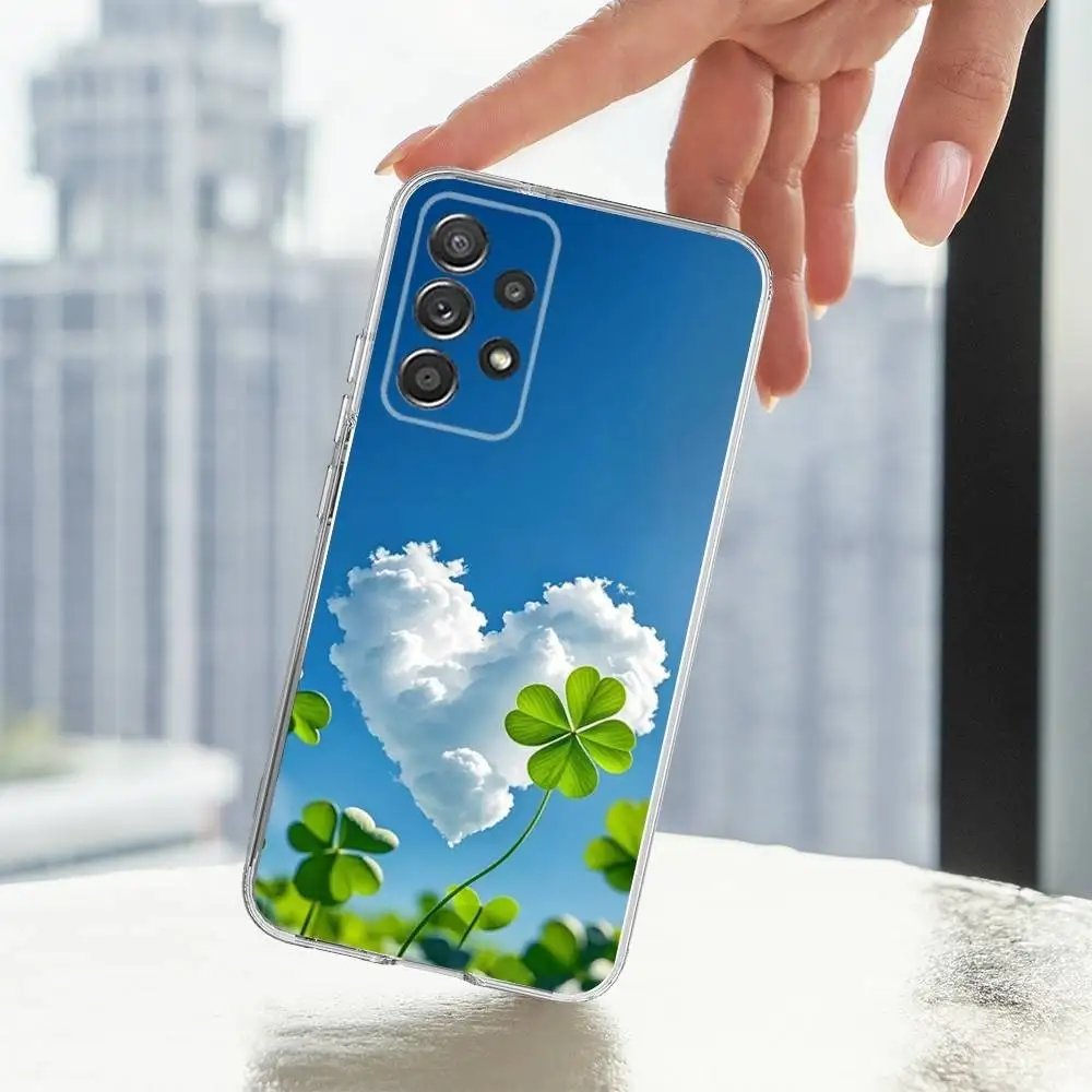 حافظة لهاتف سامسونج A30,71,51,S9,10,20,Ultra,FE,Lite,S25,24,22,23,21,PIus,شفاف,سيليكون