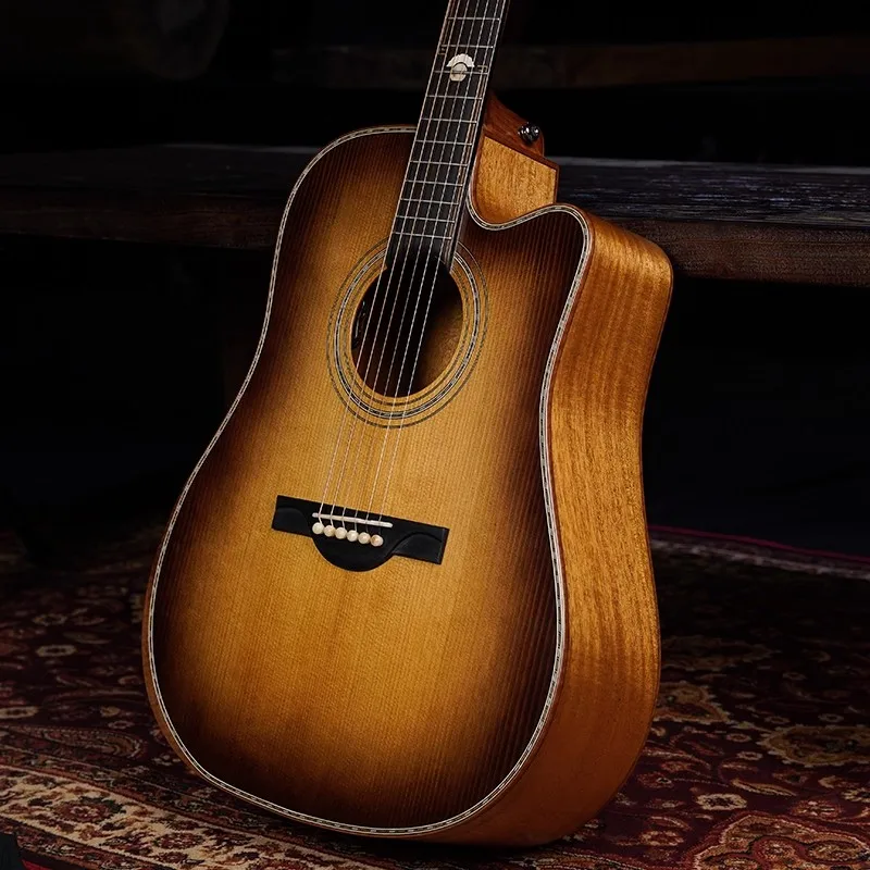 Merida Guitar 41 inch Professional Series All-solid Wood Acoustic Guitar Classic Cutaway Design