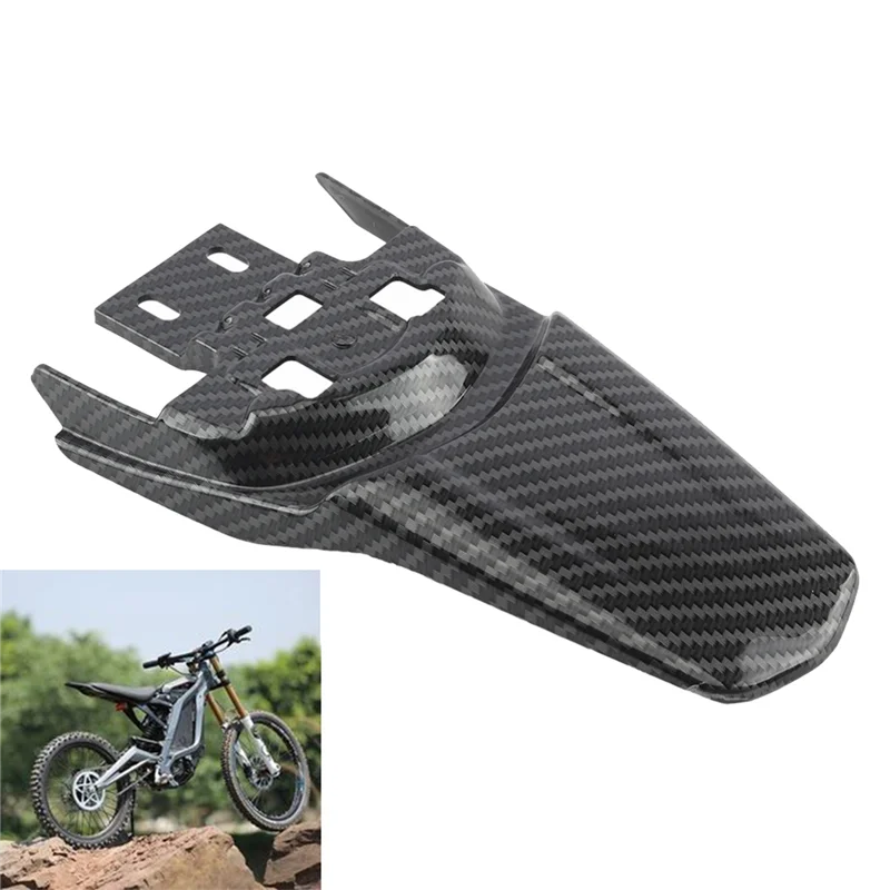 For Sur -Ron Light Bee Rear Mudguard Motorcycle Frame Surron Carbon Fiber Rear Fender Dirt Bike Mud Guard Motocross