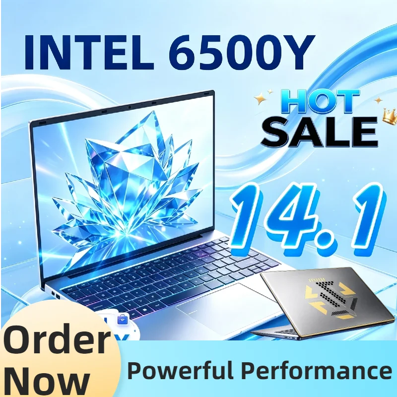 New Arrival Intel Core 6500Y 14.1 Inch Notebook Computer 32GB RAM 1TB 2TB SSD High Performance Laptop For Office Study Game