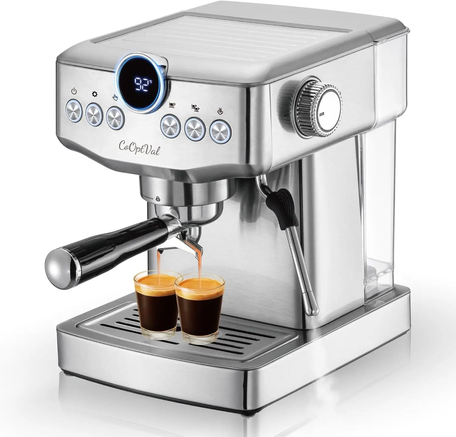 

20 Bar Espresso Machine Cafetera Espresso Fully Customizable Brewing Temperature Time Volume Steam Steam Wand Milk Frother
