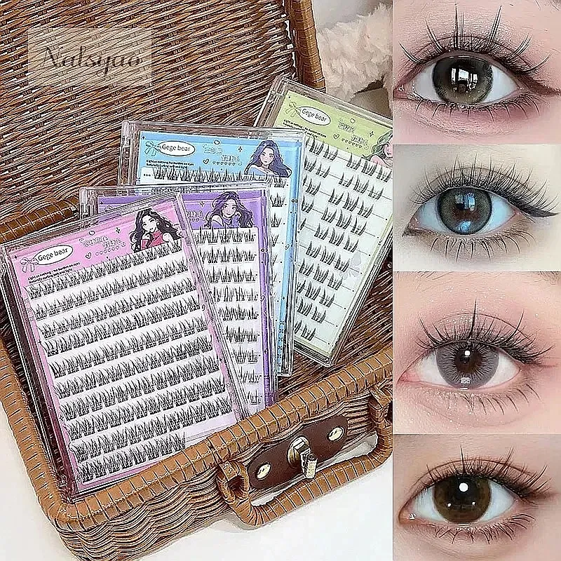 No-Glue False Eyelashes Easy 3-Step Natural DIY Sunflower Lashes for Beginners