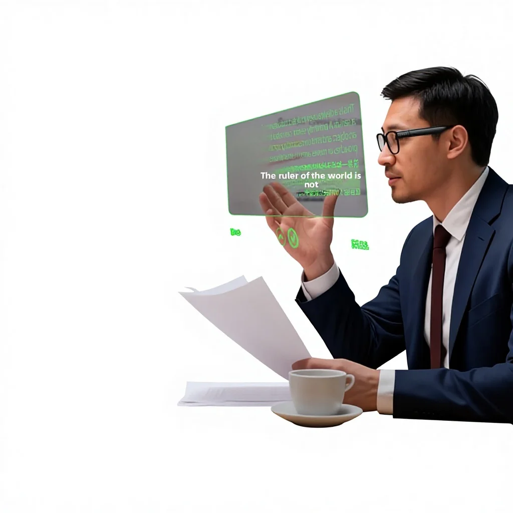Smart AR Glasses Full-Color Lightwave Guide Real-Time Translation HUD Navigation Teleprompting Meeting Recording AI Large Model