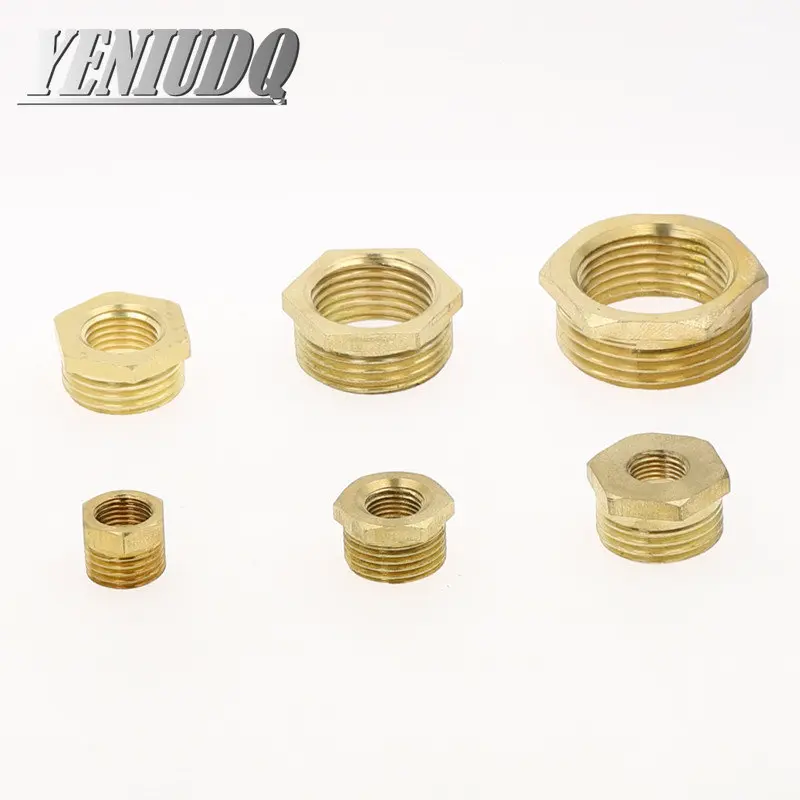 Brass Adapter Fitting BSP Reducing Hexagon Bush Bushing Male to Female Connector Fuel Water Gas Oil 1/8" 1/4" 3/8" 1/2" 3/4" 1" image 2