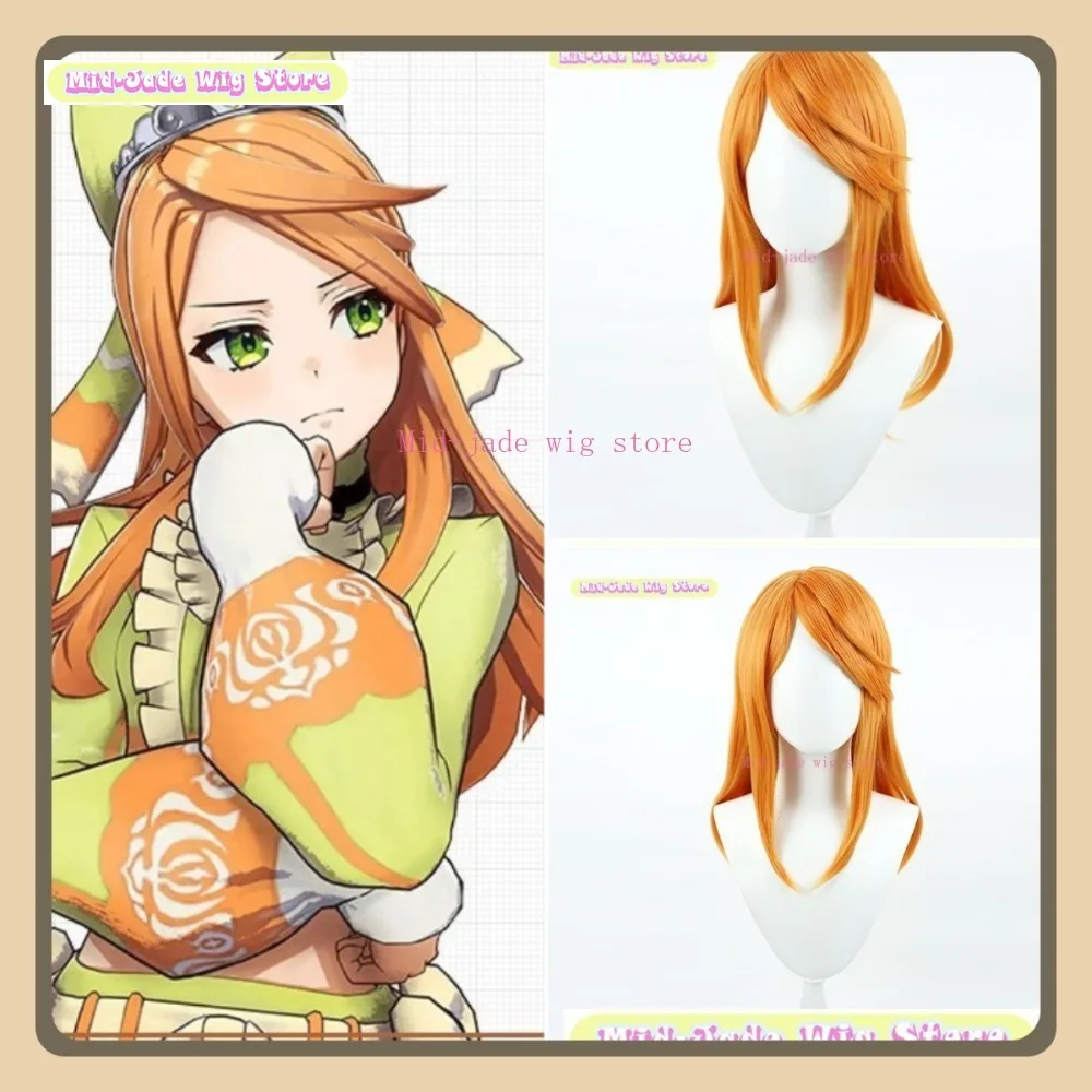 

Mid-jade Wig Store Fire Emblem Engage Etie Cosplay Wig Anime Game Role-playing Halloween Party Costume Props Synthetic Hair