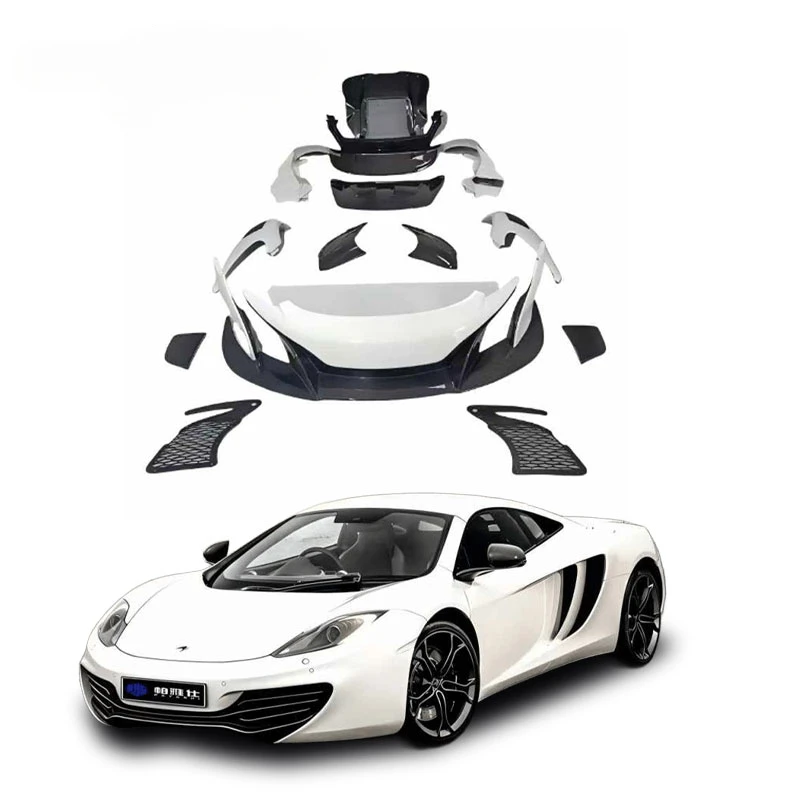 Premium 650S Style Full Kit Bumper Fender Headlights Body Kit for McLaren Mp4 12C Upgrade to 650S Body Kit