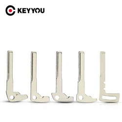 KEYYOU 1PCS Emergency Insert New Key Blade For Mercedes Benz Remote Smart Chrome Blank Key Replacement Car Accessory