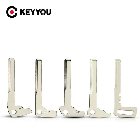 KEYYOU 1PCS 긴급 삽입 메르세데스 벤츠 원격 스마트 크롬 빈 키 교체 자동차 액세서리에 대한 새로운 키 블레이드
