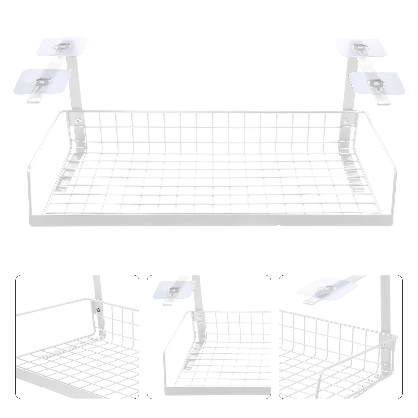 

Under Desk Cable Management Rack Compact Storage Mesh Basket For Cables Power Supplies Outlet Strips Cord Organizer