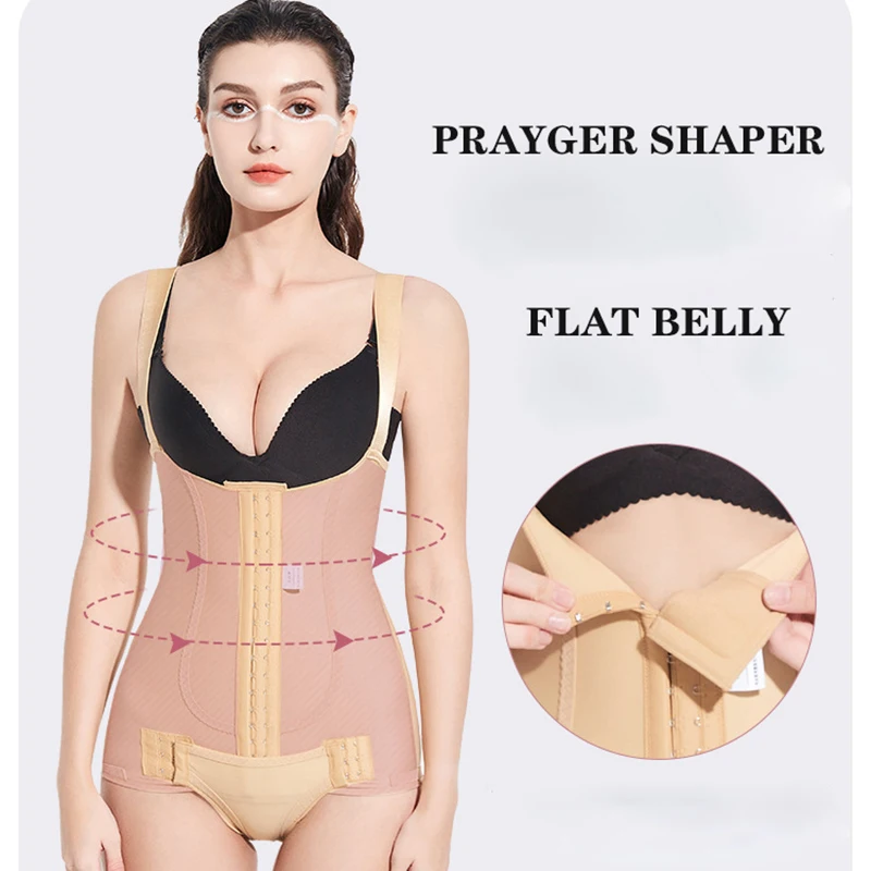 PRAYGER Body Shaper Women Medical Flat Belly Corset Abdominal Slimming Waist Trainer Underwear