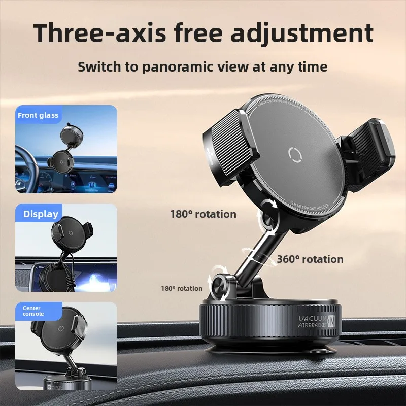 New car adsorption mobile phone holder shooting universal navigation one-handed stable clamping vacuum suction cup