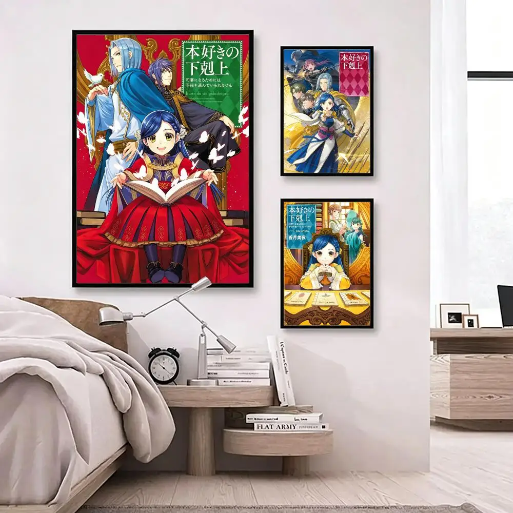 anime Ascendance of a Bookworm Poster Poster HD Waterproof Self-adhesive Art Print Wall Decor for Bedroom Living Room Gift