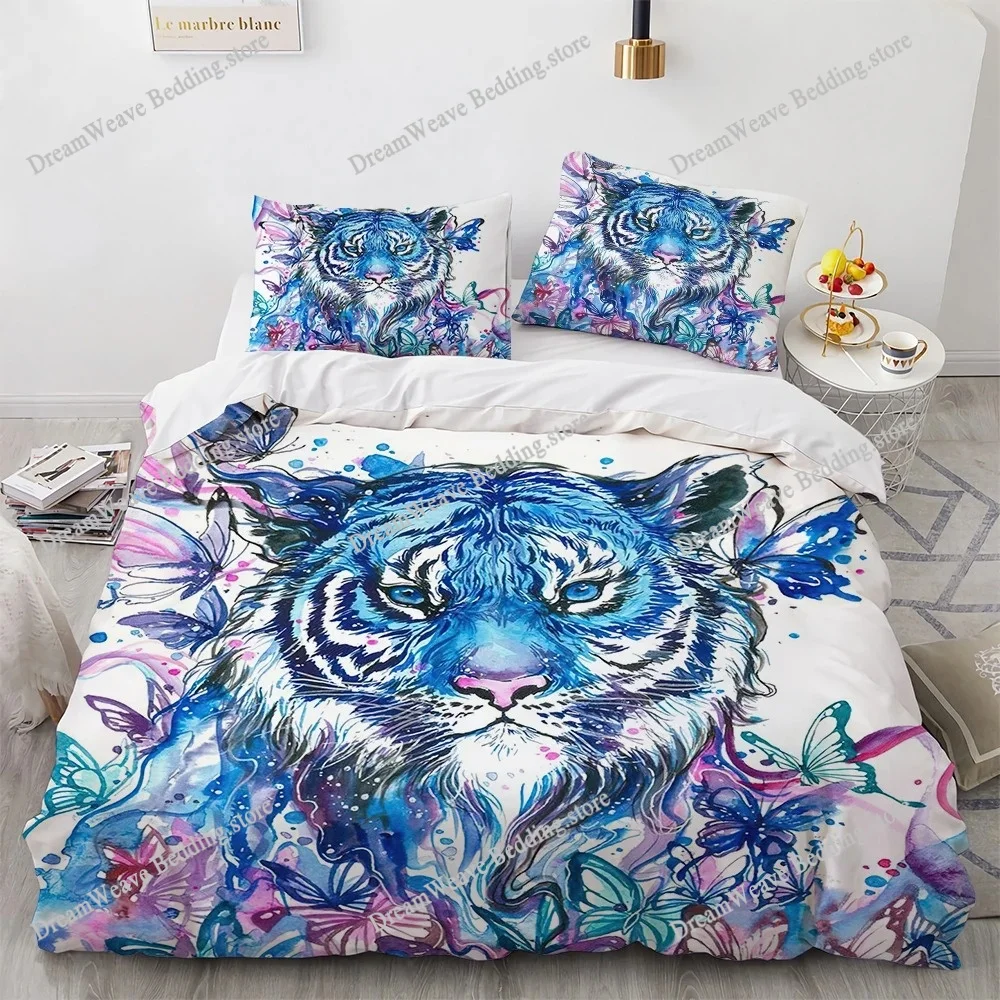 

Single-sided Printed Quilt Cover Lion Animals Printed Bedding Sets Comfortable Bedspreads Comforter Duvet Birthday Gift
