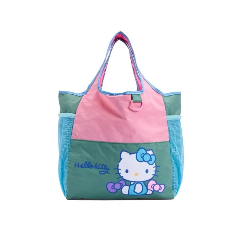 Sanrio Kawaii Hello Kitty Kuromi Anime Handbag Lightweight Girl Heart Cute Cartoon Commuter Bag Tote Bag Large Capacity Kid Gift