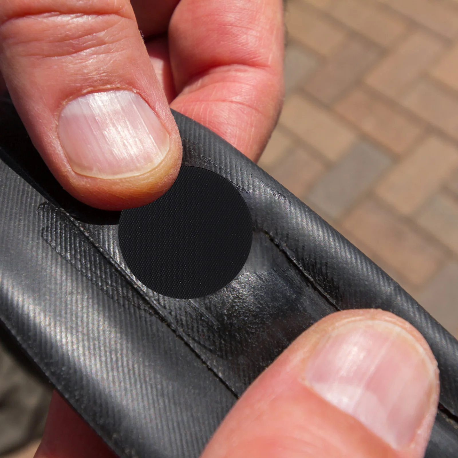 30 قطعة رقعة إطار الدراجة لا الغراء طقم تصليح خفيف الوزن للدراجة الأنبوب الداخلي ثقب بقع مطاطية أداة صيانة