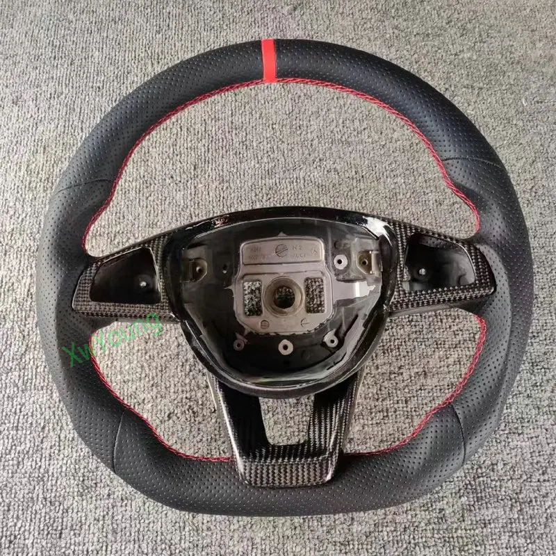 For Benz W176 W204 W205 W213 GLC GLE450 C200 C300 C63 C450 E63 A45 A250 (No Vibration) 100% Real Carbon Fiber Steering Wheel