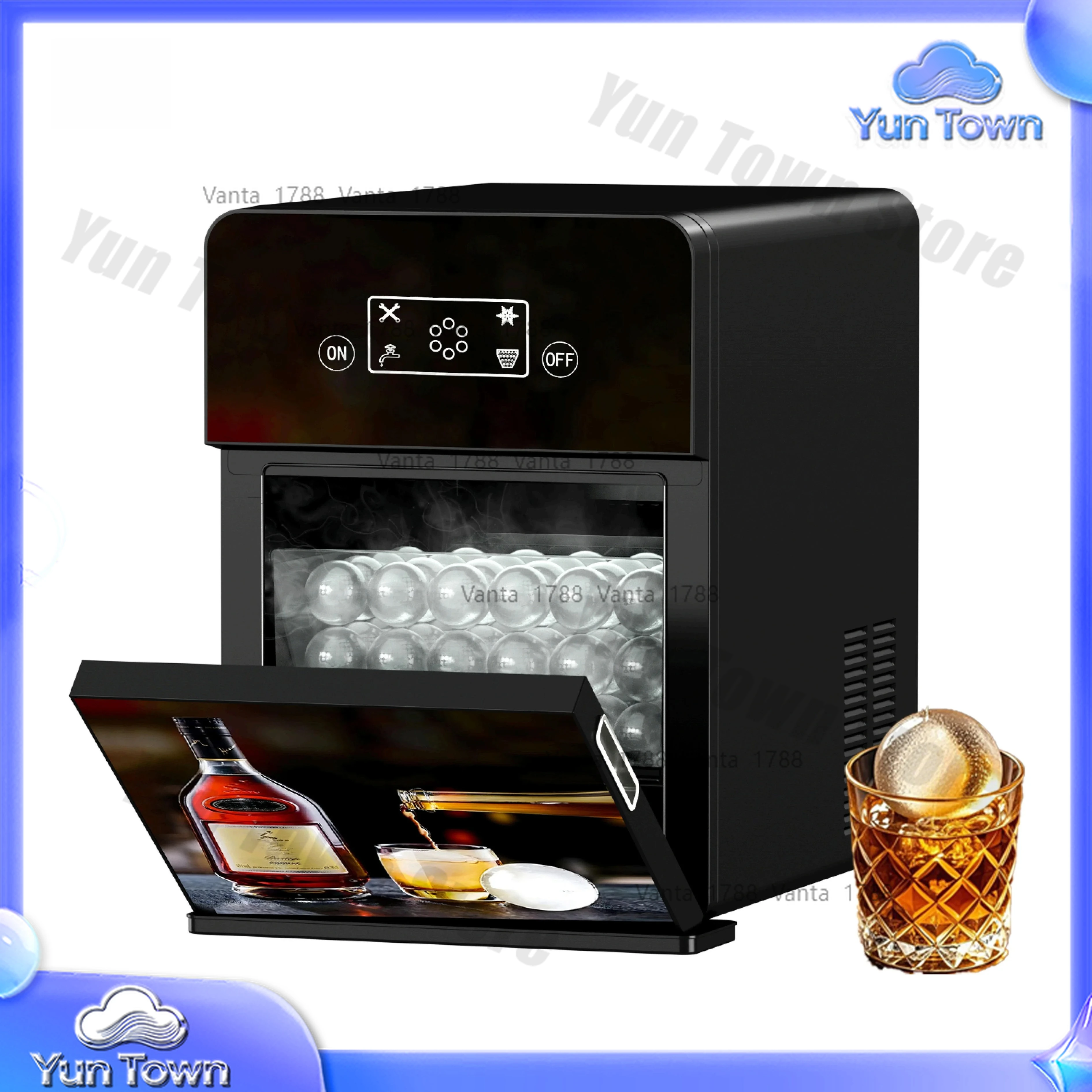 Newest Home Automatic Electric Smart Countertop Ice Making Machine Small Mini Portable Ice Sphere Ice Maker