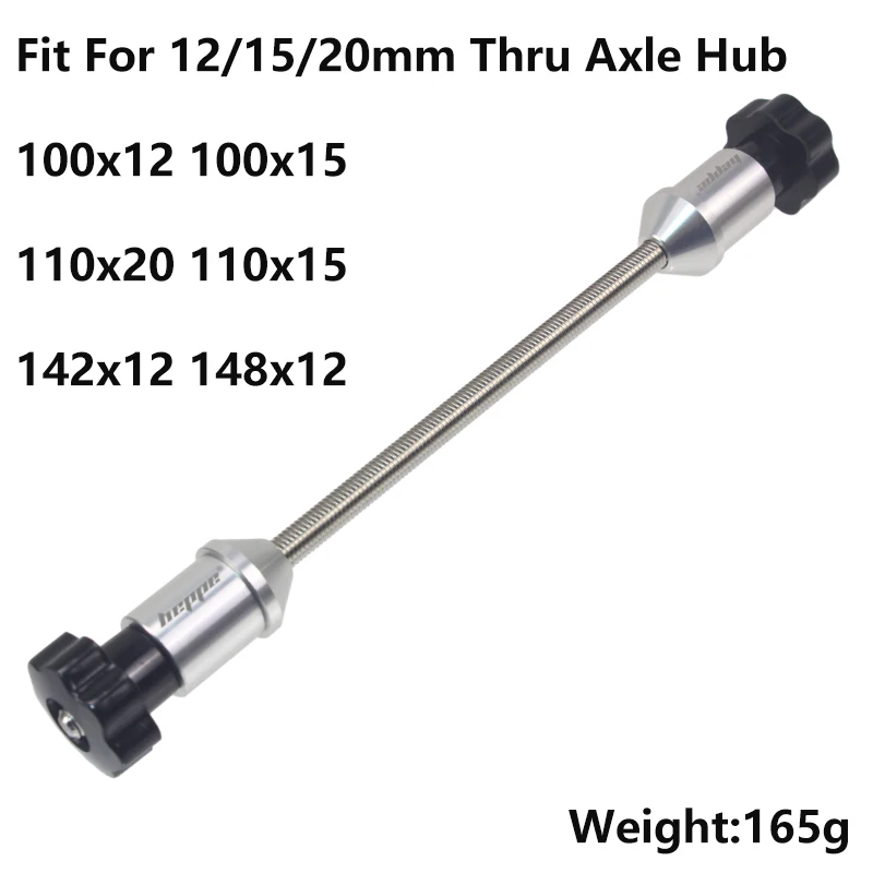 HEPPE Bicycle Wheelset Truing Stand Repair Tool Bike Hub Rim Tuner 12/15/20mm to 9mm QR Thru Axle Adaptor 100x15 100x12 142x12