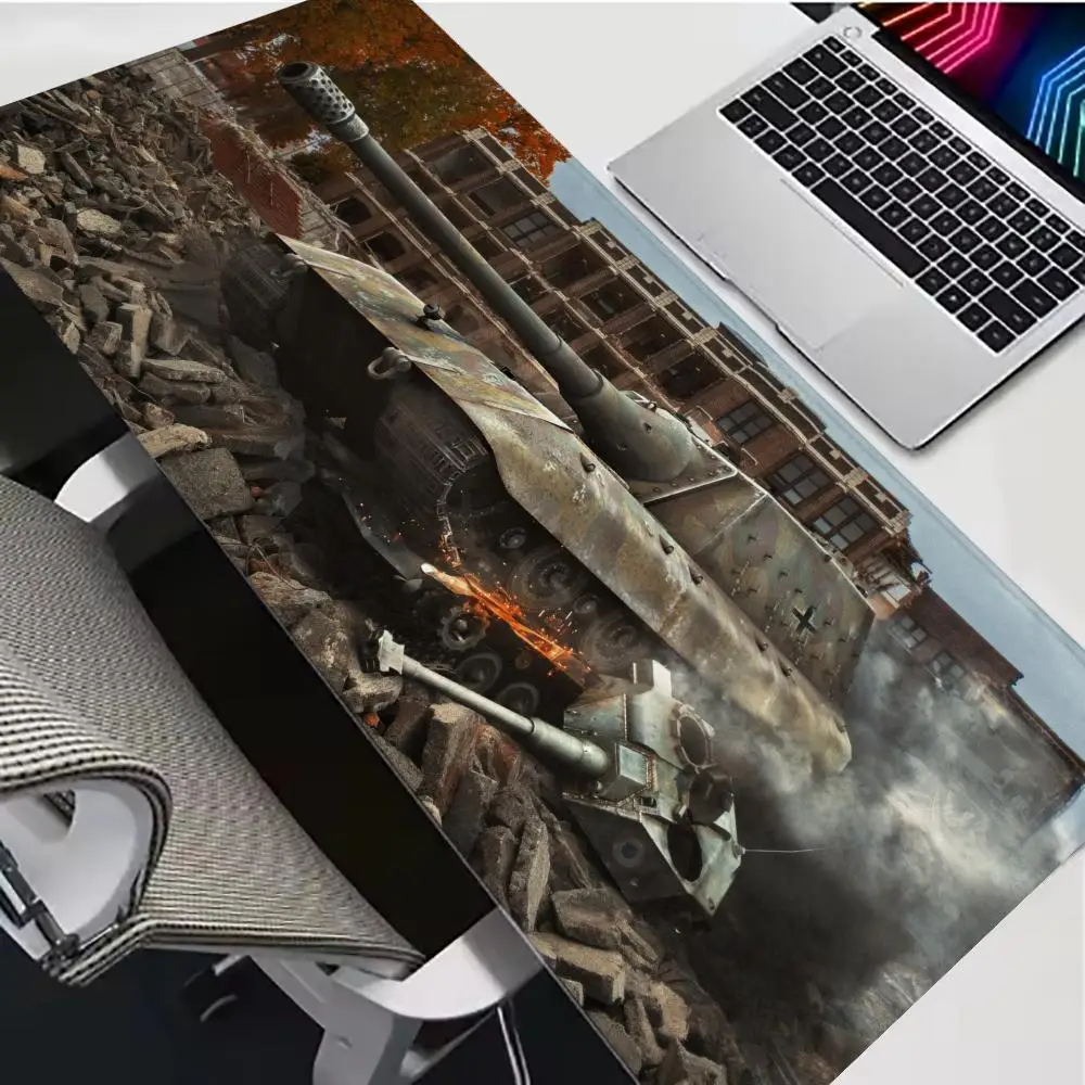 Hot selling large tank world game mouse pad rubber non-slip mouse pad game desktop mouse pad game player accessories mouse pad