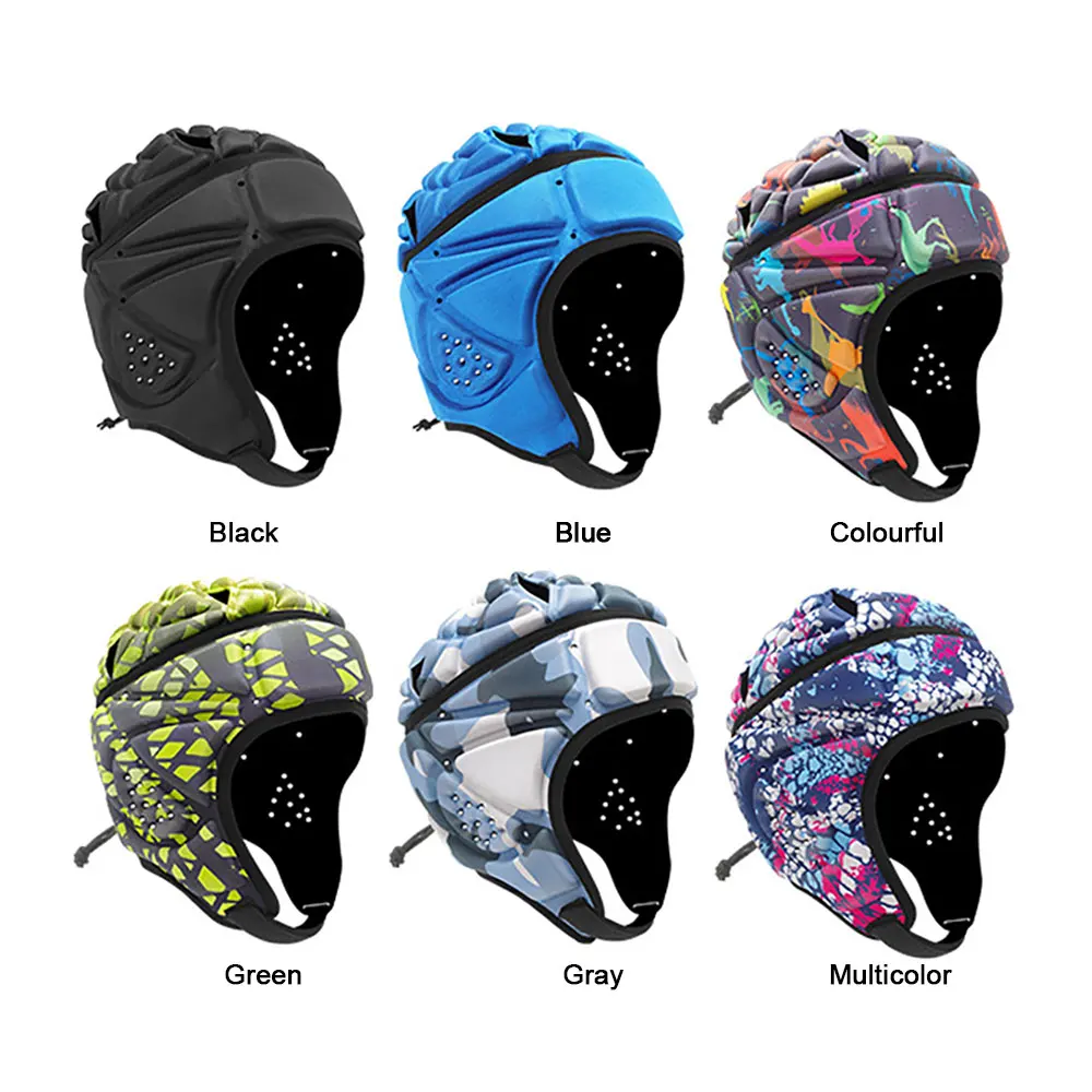 Soft Shell Helmet Flag Football Rugby Helmet Scrum Cap Soccer Headgear Special Needs Head Protection Padded Protective Gear Men