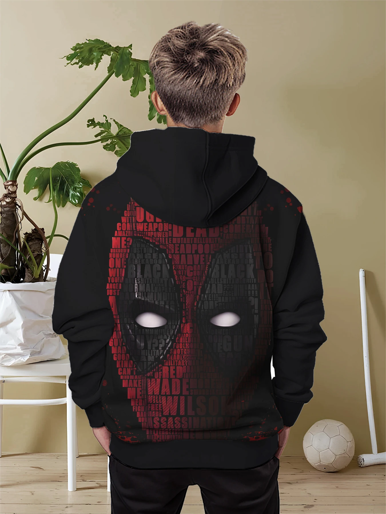 Deadpools-Wolverines 3D Print All Seasons Children Casual Sweatshirt Cool Pullover Tops Unisex Clothes Boy Girl Hoodies