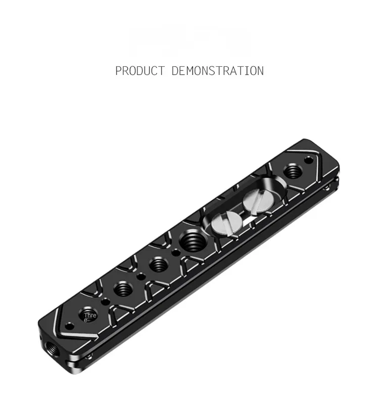 120mm Käses tange platte 1/4 "3/8" Arri-Positions löcher für Kamera käfig Rig Schnell verschluss schiene Schieber halterung Licht verlängerung halterung – Detail 10