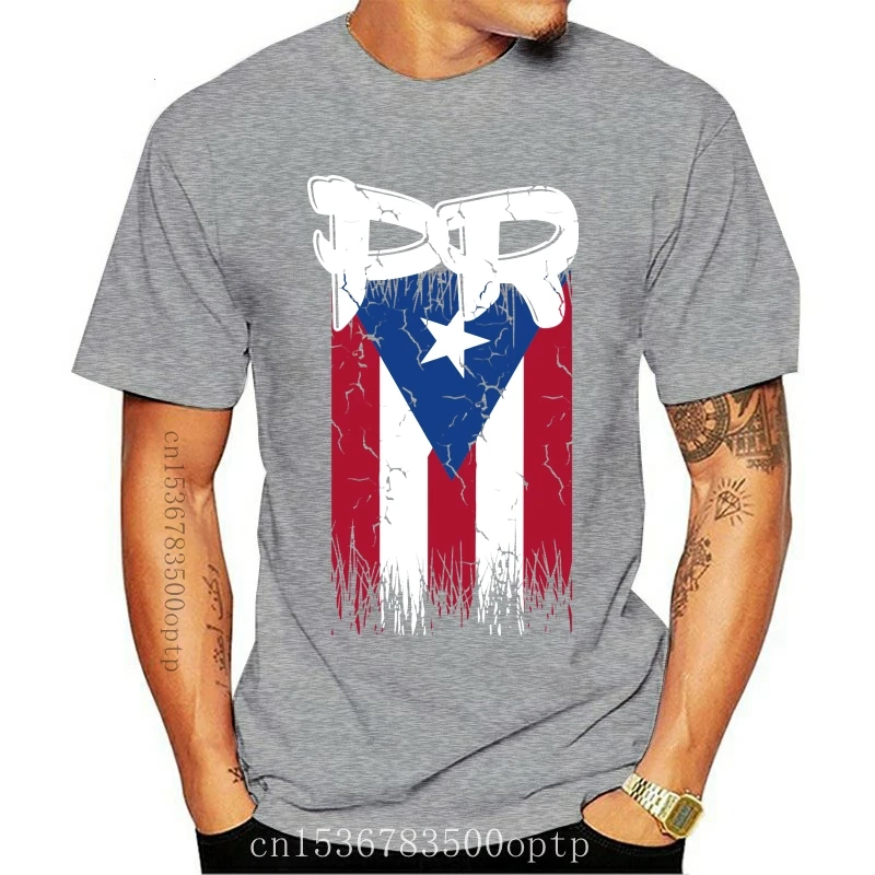 Man Clothing Puerto Rico T-Shirt Flag Puerto Rico Tee Shirt Short Sleeve S-3Xl Custom Printed Tee Shirt