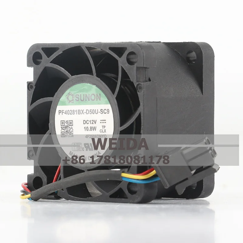 Case fan Sunon  DC 12V 10.8W AC EC 4028 4CM Inverter PWM Speed Regulation 4-wire PF40281BX-D50U-SC9 Cooling Fan 40X40X28MM