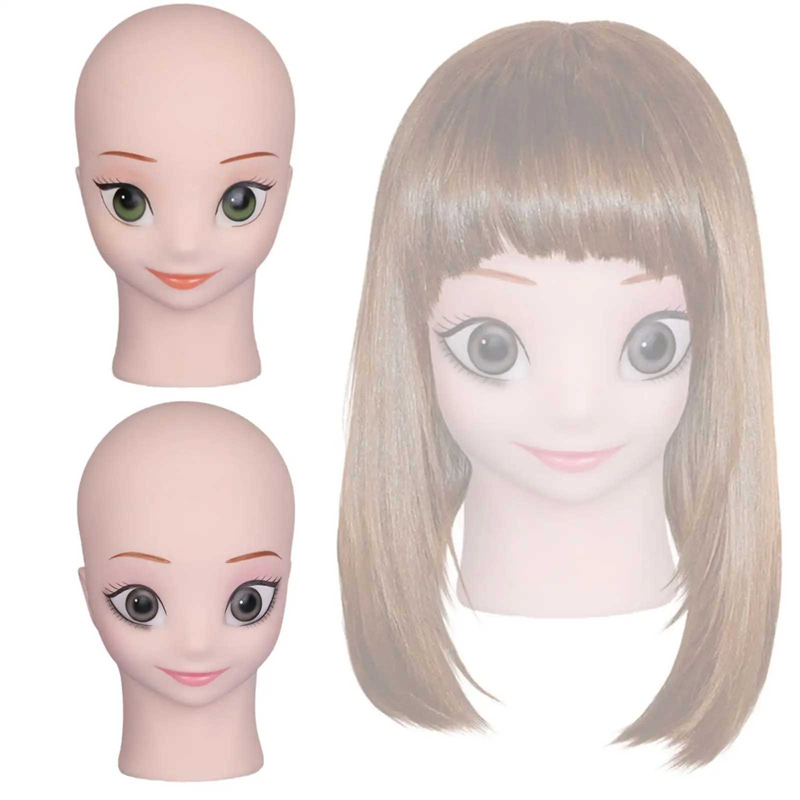 

Mannequin Head Cosmetology Anime Cosplay Doll Head Model Stable Wig Head Manikin Head