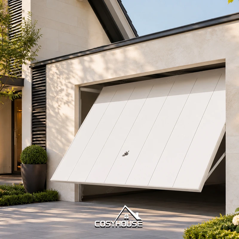 Custom Cosyhouse Modern Aluminium Bi Folding Garage Doors For Home Accordion Bifold Carriage Garage Doors Foldable Garage Door