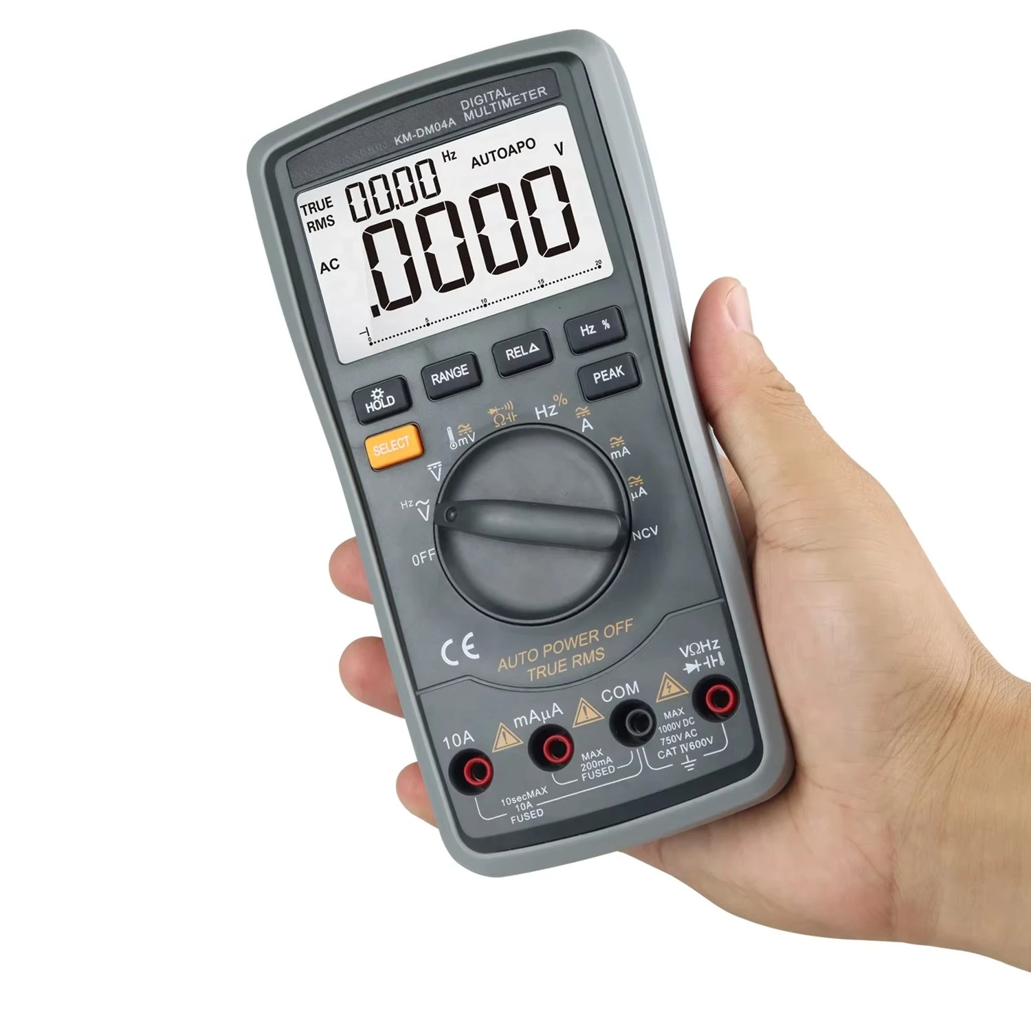 04A OEM ODM Auto Range Smart Multitester Laboratory Equipment DC/AC Electric 20000 Counts Digital Multimeters