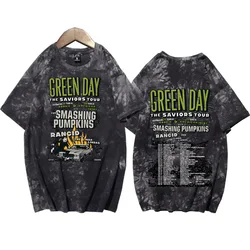 Green Day savors Tie Dye camicie Unisex girocollo manica corta Tee Fans Gift