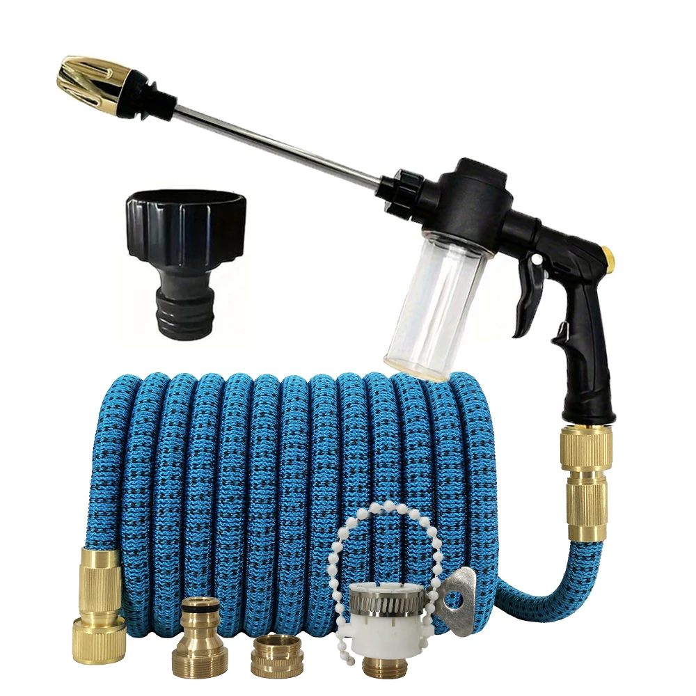 

Expandable Magic Hose Lightweight Design Durable Materials 7 Water Spraying Functions Gun Home Garden Watering Tools 25FT-125FT