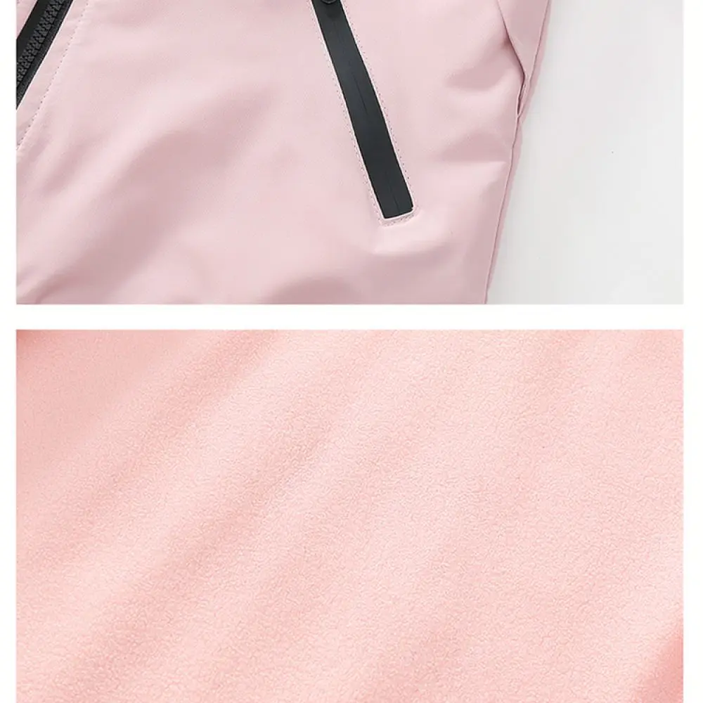 Boys Winter Jacket Reversible Fleece Coat Hooded Thickened Sportswear For Teenagers Active Outerwear Casual Zipper Apparel
