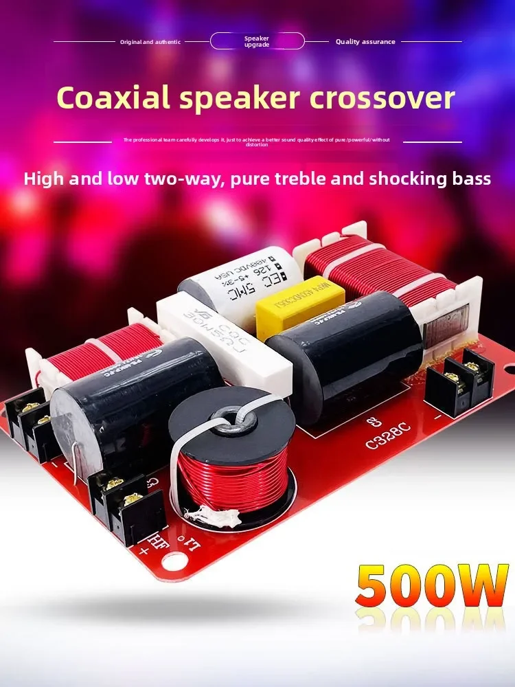 MW Audio 2 Stück 500W 2-Wege Koaxial-Lautsprecher-Frequenzweiche, HiFi Bühnen-Audio-Frequenzteiler – Detail 1