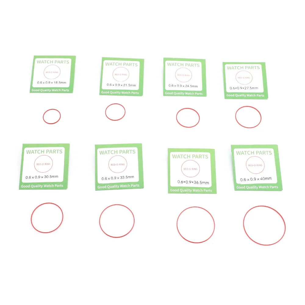 Plastic Watch O Ring Gasket Different Specifications Different Colors Watch Washers Set Repairing Tool Kit Hand Clock Repair