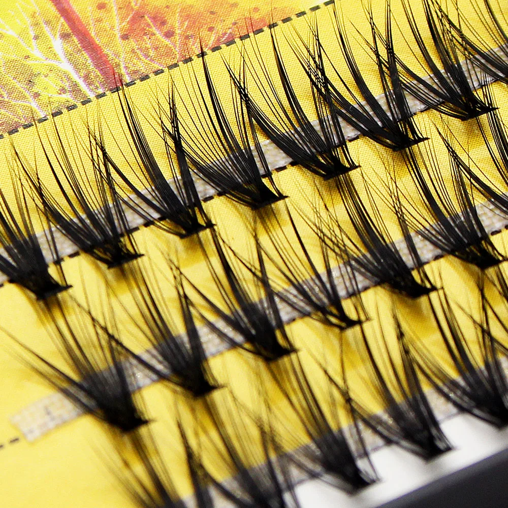 0.05/0.07mm Thickness Real Silk Individual Cluster Eyelash Extension Natural Mink False Faux Lashes Ultra Soft Cilos 3D Volume